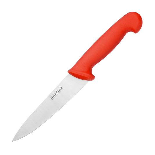 Hygiplas Chefs Knife Red 160mm • PAS-C887