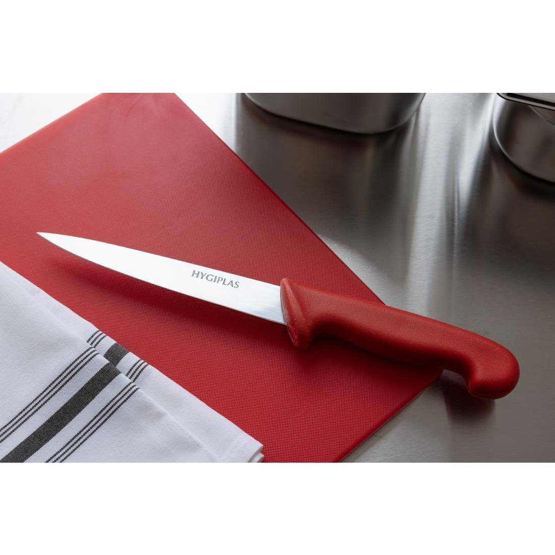 Hygiplas Fillet Knife Red 160mm • PAS-C889