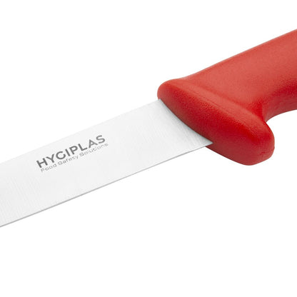 Hygiplas Stiff Blade Boning Knife Red 150mm • PAS-C890