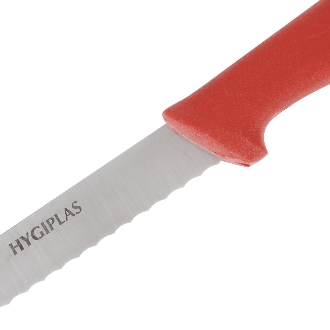 Hygiplas Serrated Slicer Red 150mm • PAS-C897