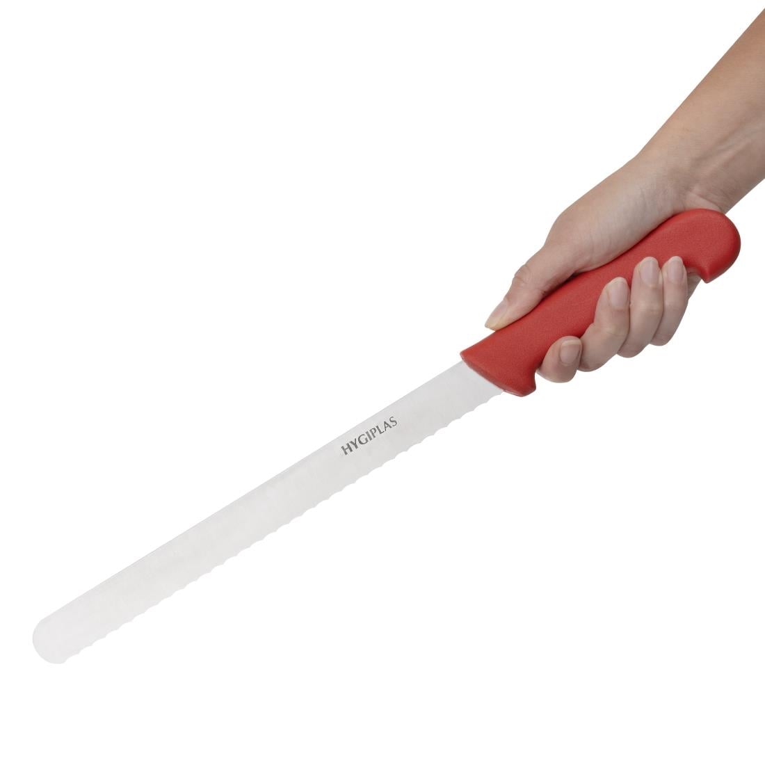Hygiplas Serrated Slicer Red 150mm • PAS-C897