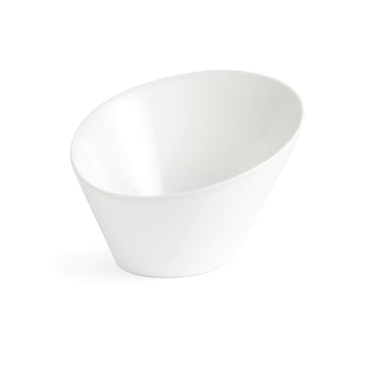 Olympia Whiteware Oval Sloping Bowls 154x 133mm 335ml (4 Pack) (Pack of 4) • PAS-CB079