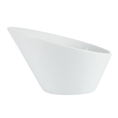 Olympia Whiteware Oval Sloping Bowls 154x 133mm 335ml (4 Pack) (Pack of 4) • PAS-CB079
