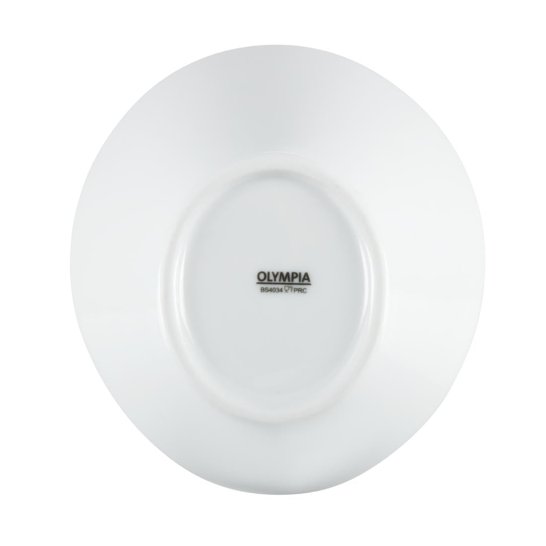 Olympia Whiteware Oval Sloping Bowls 154x 133mm 335ml (4 Pack) (Pack of 4) • PAS-CB079