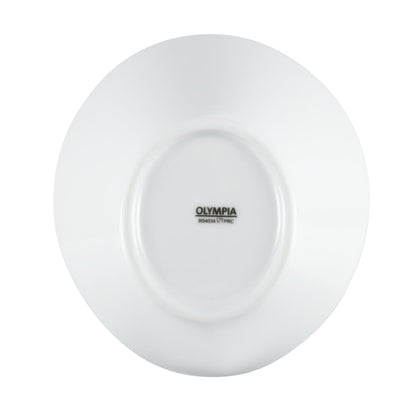 Olympia Whiteware Oval Sloping Bowls 154x 133mm 335ml (4 Pack) (Pack of 4) • PAS-CB079