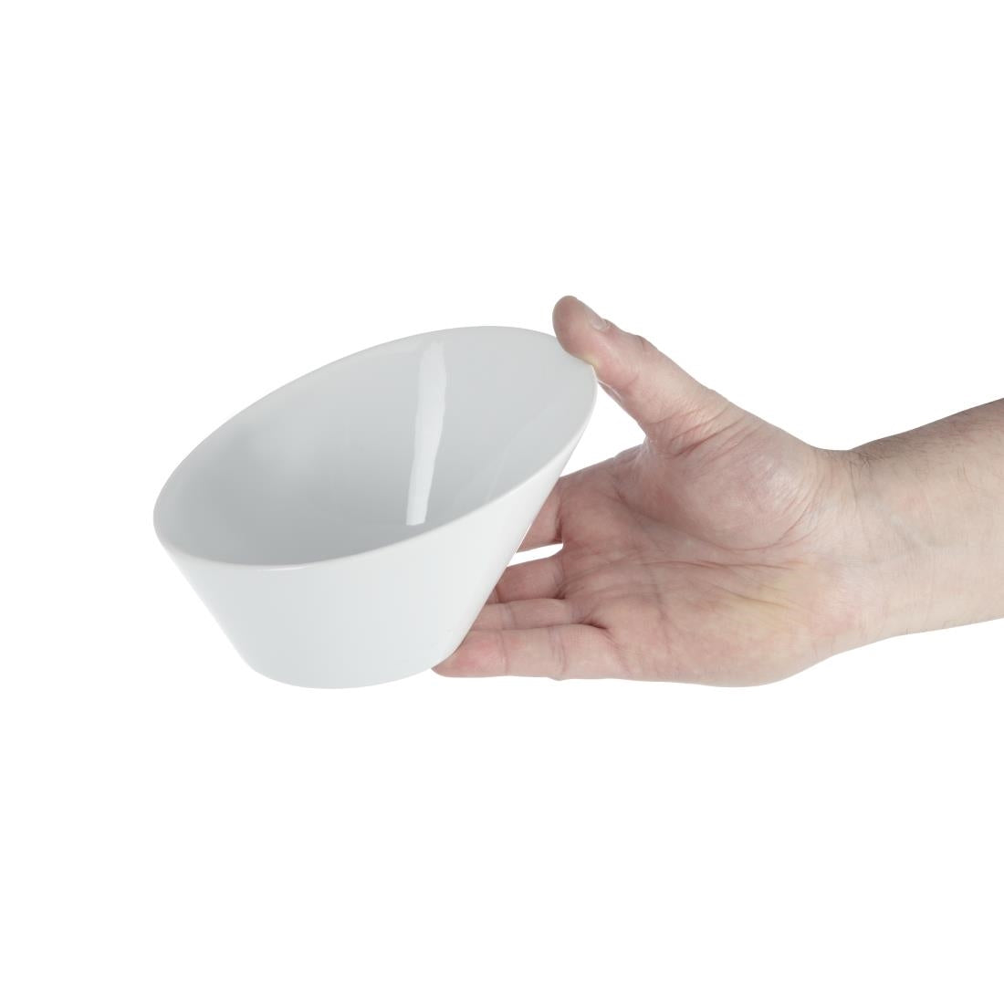 Sloping Bowl - 335ml 11.3fl oz (4 Pack) (90(H)133(W)x154(L)mm Pack Quantity: 4.) • PAS-CB079