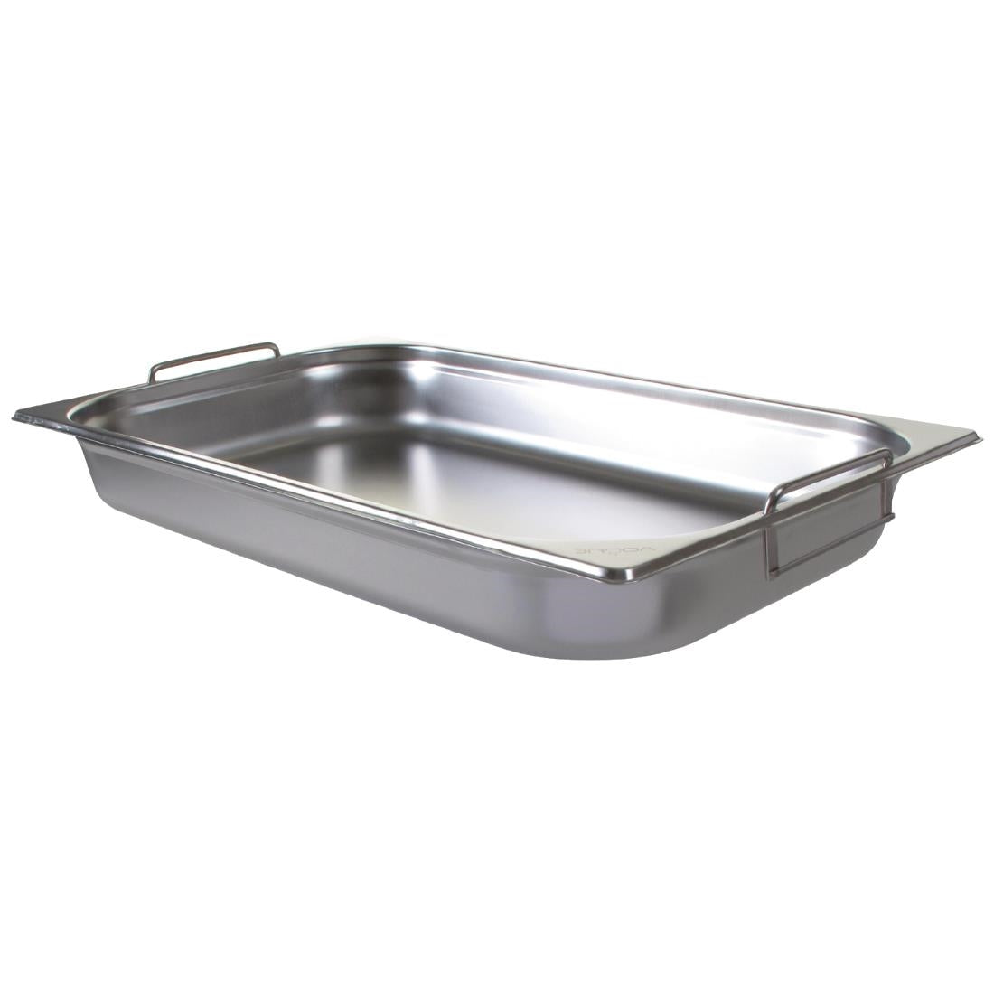 Vogue Stainless Steel 1/1 Gastronorm Pan with Handles 65mm • PAS-CB178-A