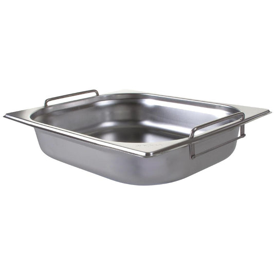 Vogue Stainless Steel 1/2 Gastronorm Tray with Handles 65mm • PAS-CB182-A