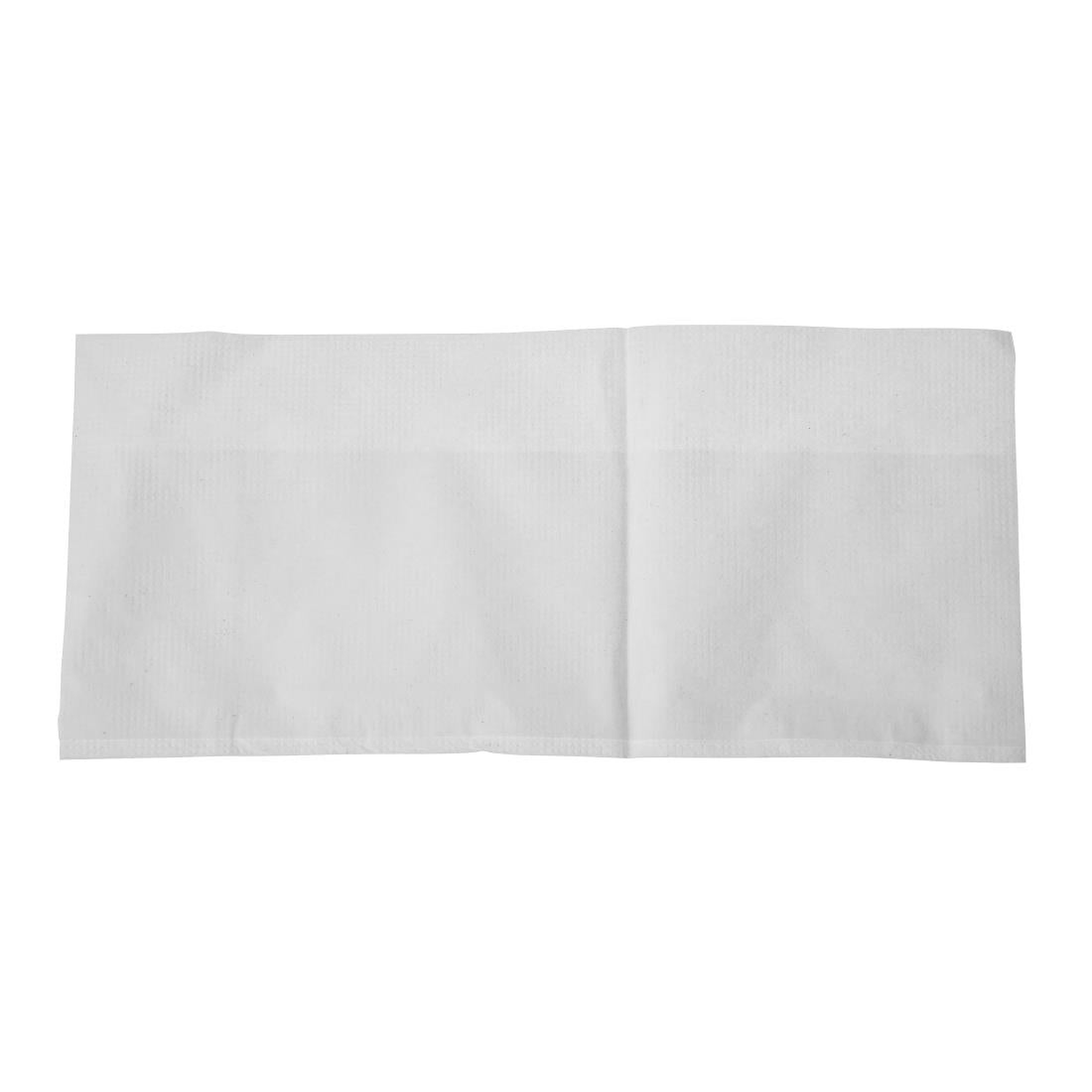 Lunch Napkin White 27x21cm 1ply M-Fold (6000 Pack) (1-Ply | Pack Quantity: 6000) • PAS-CB392