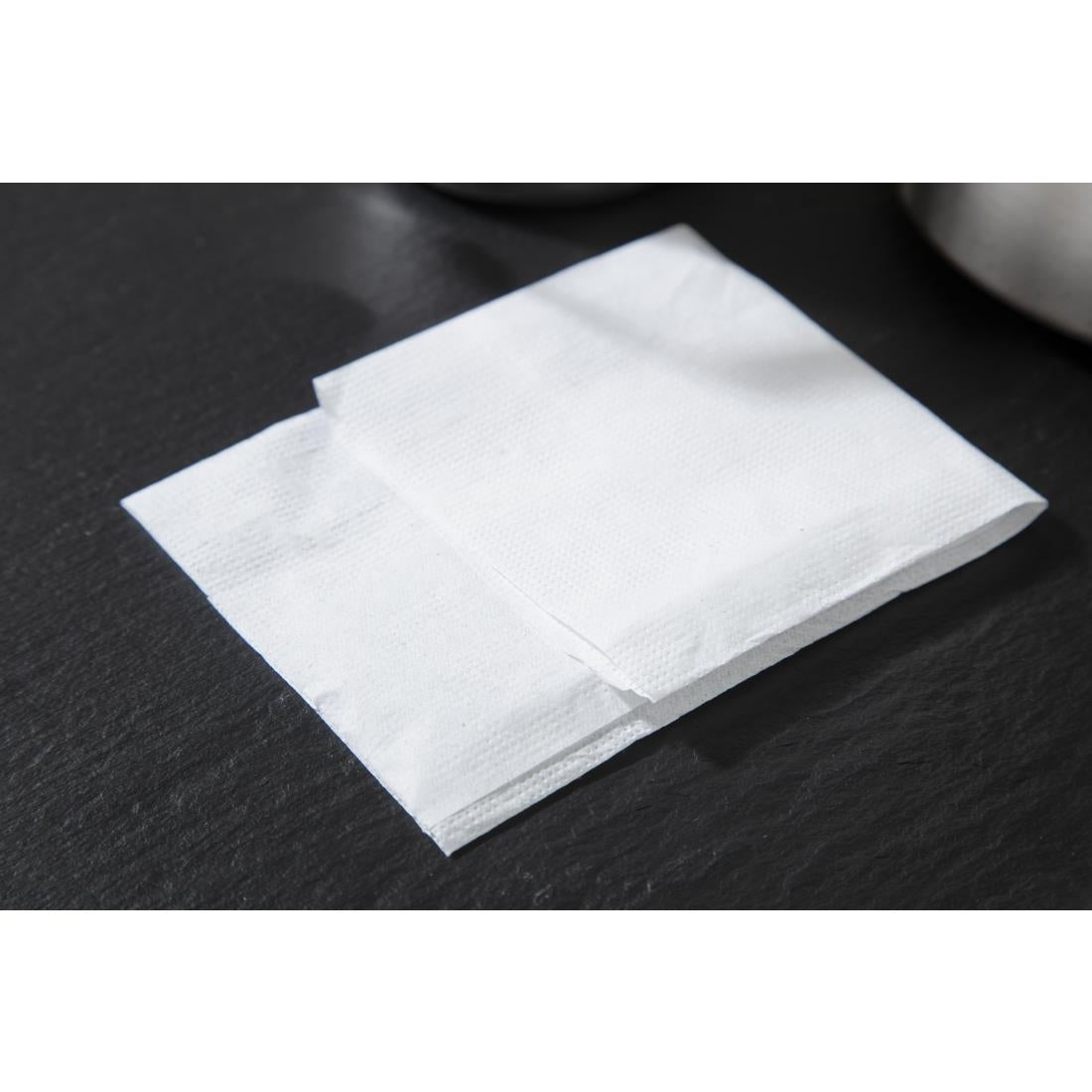 Lunch Napkin White 27x21cm 1ply M-Fold (6000 Pack) (1-Ply | Pack Quantity: 6000) • PAS-CB392