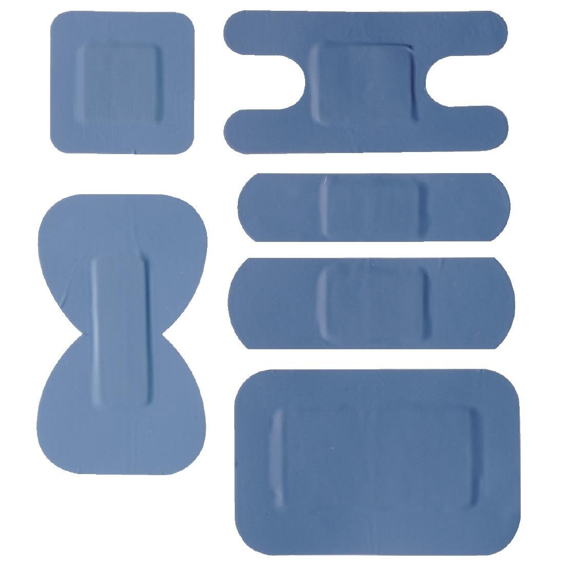 Blue Assorted Plasters (Pack of 100) • PAS-CB441