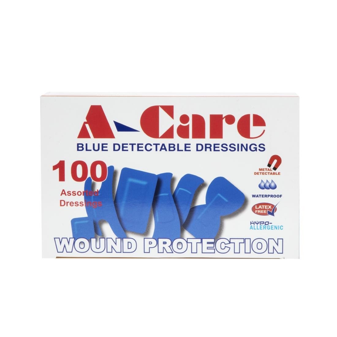 Blue Assorted Plasters (Pack of 100) • PAS-CB441