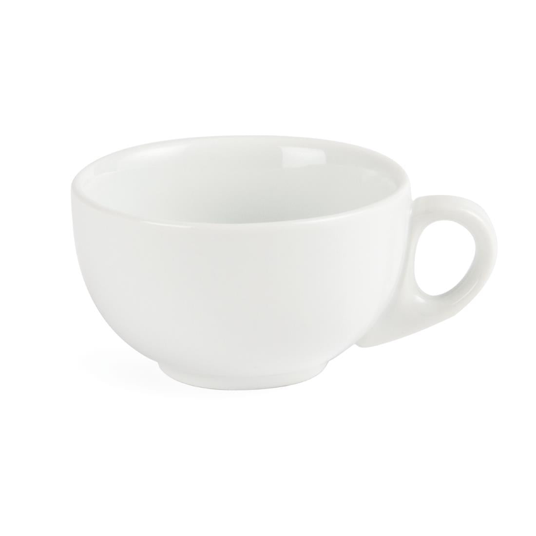 Olympia Whiteware Cappuccino Cup - 284ml 9.6fl oz (12 Pack) (Capacity: 284ml | Pack Quantity: 12) • PAS-CB462