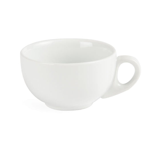 Olympia Whiteware Cappuccino Cup - 284ml 9.6fl oz (12 Pack) (Capacity: 284ml | Pack Quantity: 12) • PAS-CB462