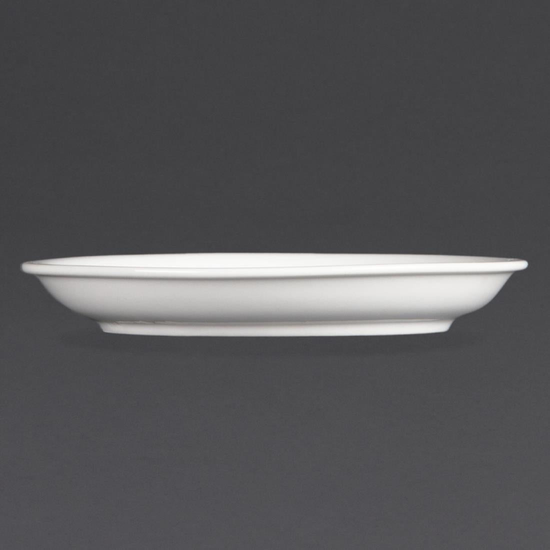Olympia Whiteware Cappuccino Saucer (Fits CB462) - 10oz 160mm (12 Pack) (Pack quantity: 12) • PAS-CB463