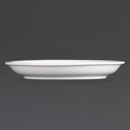 Olympia Whiteware Cappuccino Saucer (Fits CB462) - 10oz 160mm (12 Pack) (Pack quantity: 12) • PAS-CB463