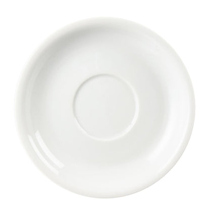 Olympia Whiteware Cappuccino Saucers 160mm (12 Pack) (Pack of 12) • PAS-CB463