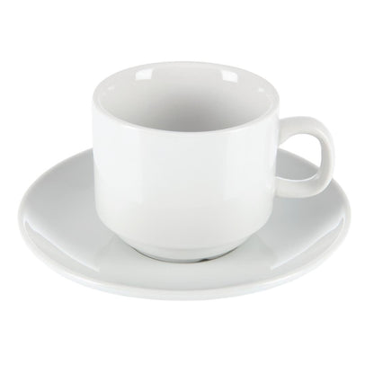 Olympia Whiteware Stacking Saucers (12 Pack) (Pack of 12) • PAS-CB468