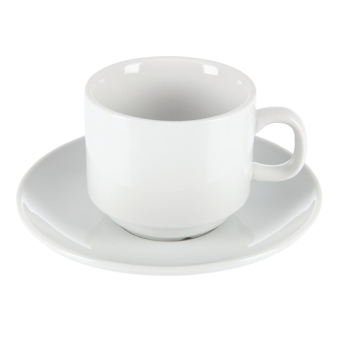 "Olympia Whiteware Tea Saucer (fits CB467) (12 Pack)" (Pack quantity: 12) • PAS-CB468