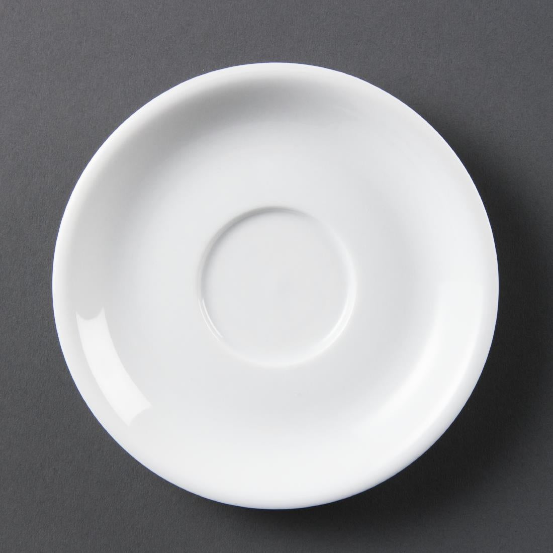 Olympia Whiteware Cappuccino Saucers (12 Pack) (Pack of 12) • PAS-CB470