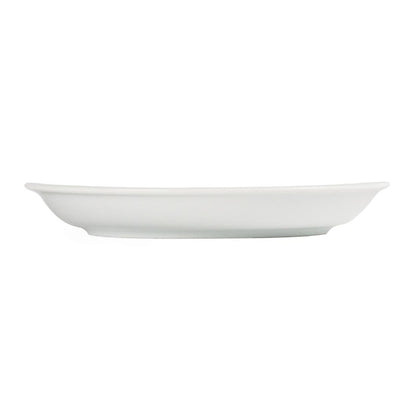 Olympia Whiteware Cappuccino Saucer (Fits CB469) - 200ml 7fl oz (12 Pack) (Fits cup CB469. Pack Quantity: 12. Edge-Chip Warranty) • PAS-CB470