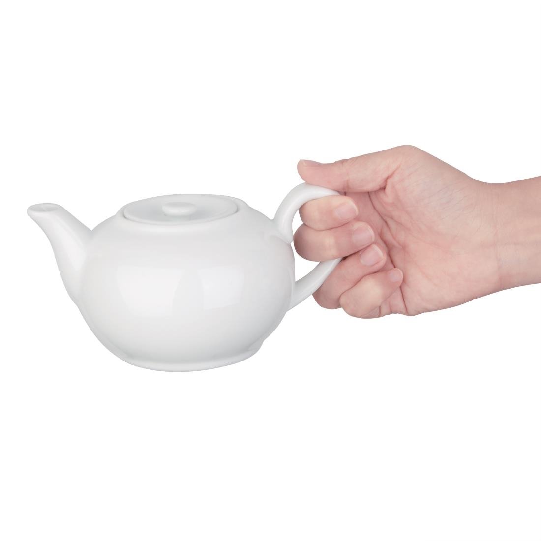 Olympia Whiteware Teapots 426ml (4 Pack) (Pack of 4) • PAS-CB473