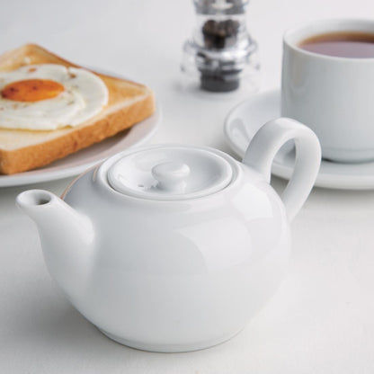 Olympia Whiteware Teapots 426ml (4 Pack) (Pack of 4) • PAS-CB473
