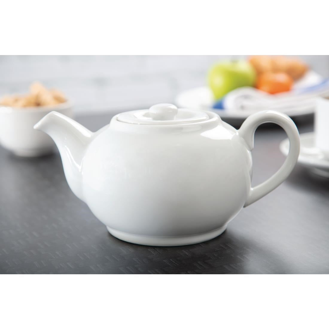 Olympia Whiteware Teapots 852ml (4 Pack) (Pack of 4) • PAS-CB474