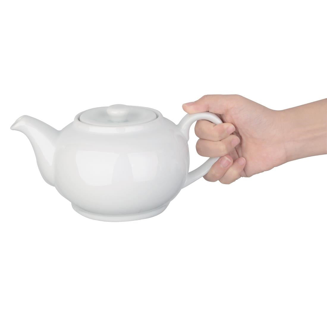 Olympia Whiteware Teapot 860ml (4 Pack) (4 Cup Capacity. 860ml. Pack quantity: 4) • PAS-CB474