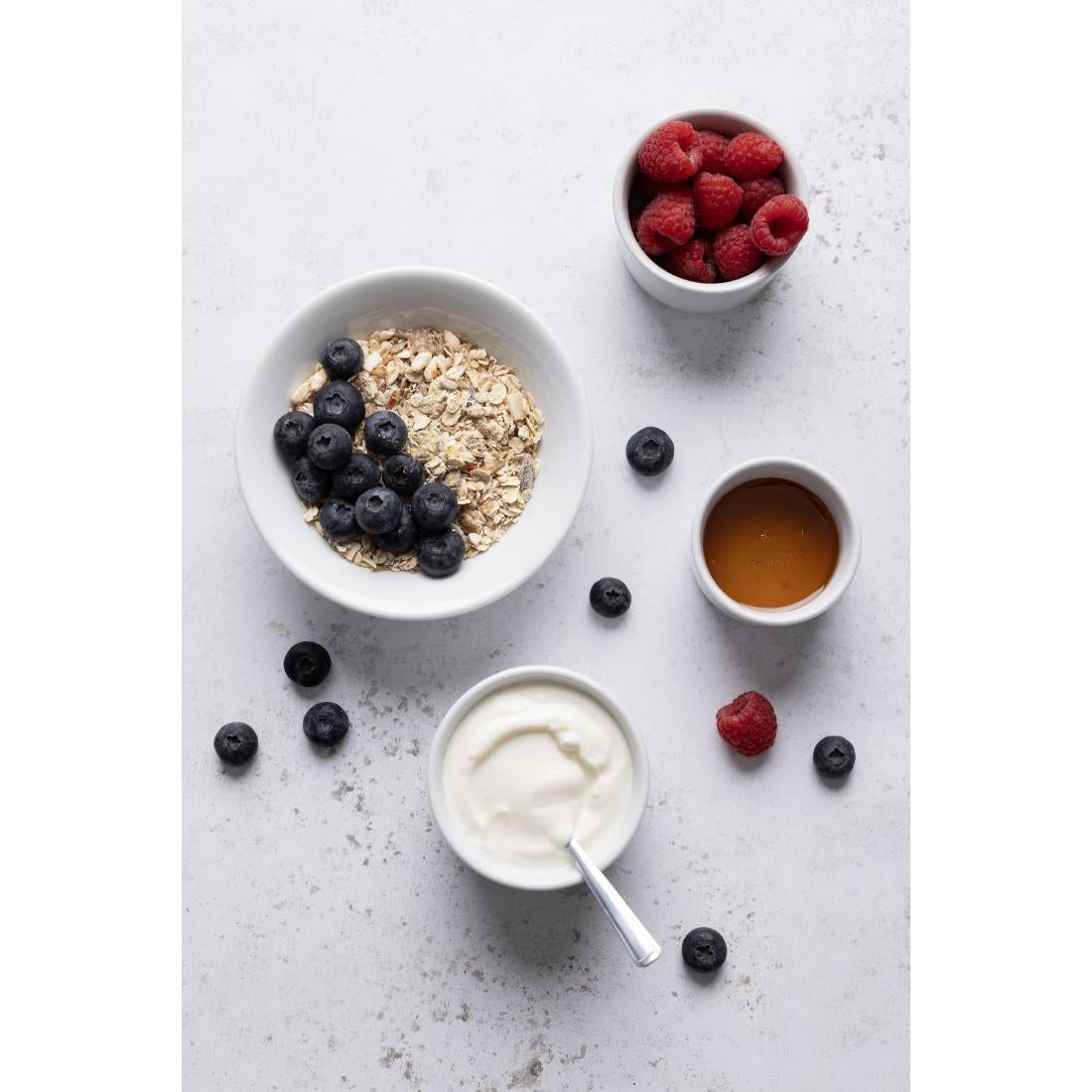 Olympia Whiteware Oatmeal Bowls 150mm 300ml (12 Pack) (Pack of 12) • PAS-CB475