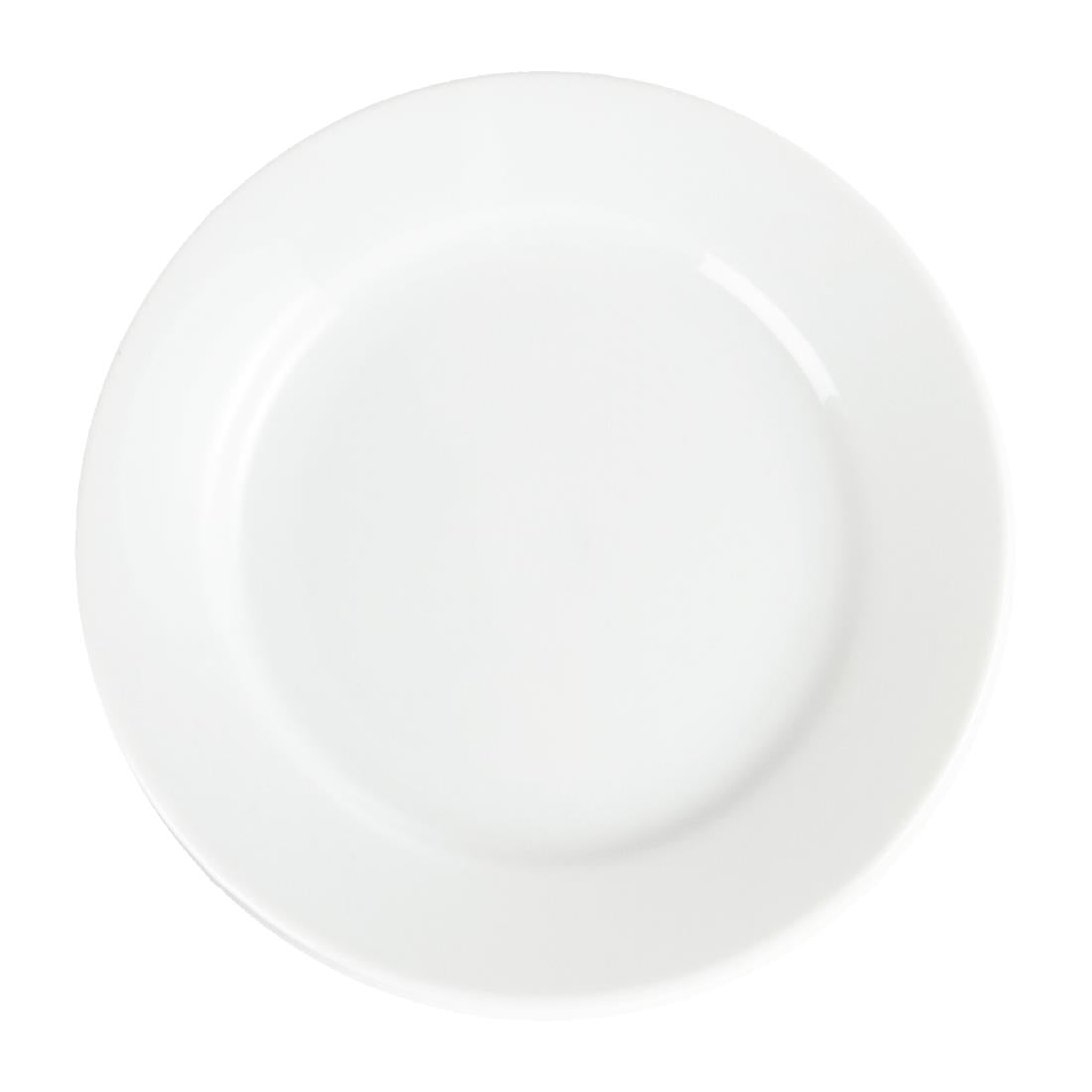 Olympia Whiteware Wide Rimmed Plates 165mm (12 Pack) (Pack of 12) • PAS-CB478
