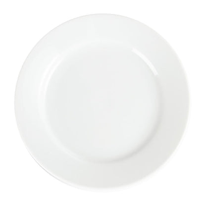 Olympia Whiteware Wide Rimmed Plates 165mm (12 Pack) (Pack of 12) • PAS-CB478