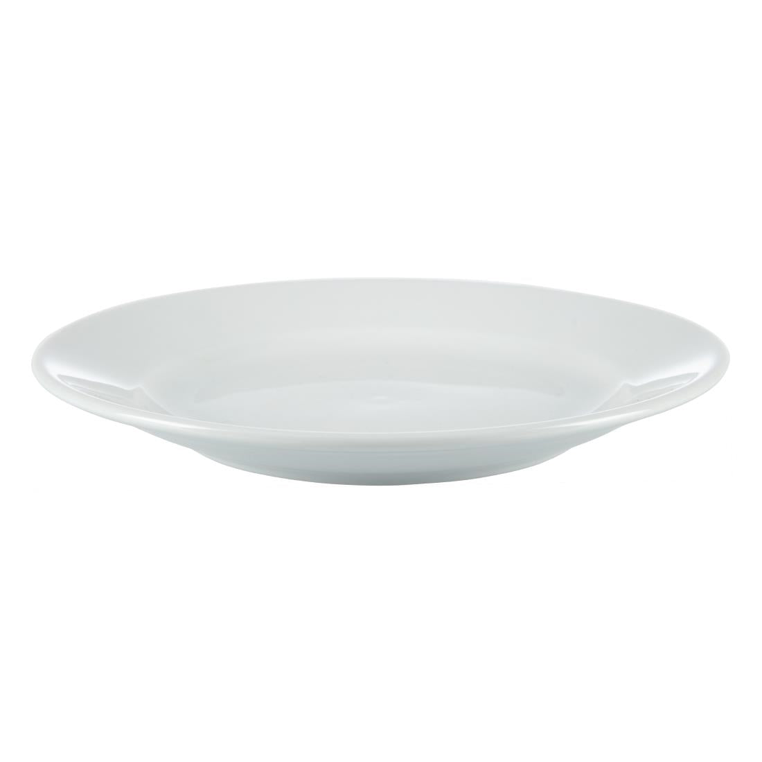Olympia Whiteware Wide Rimmed Plates 165mm (12 Pack) (Pack of 12) • PAS-CB478