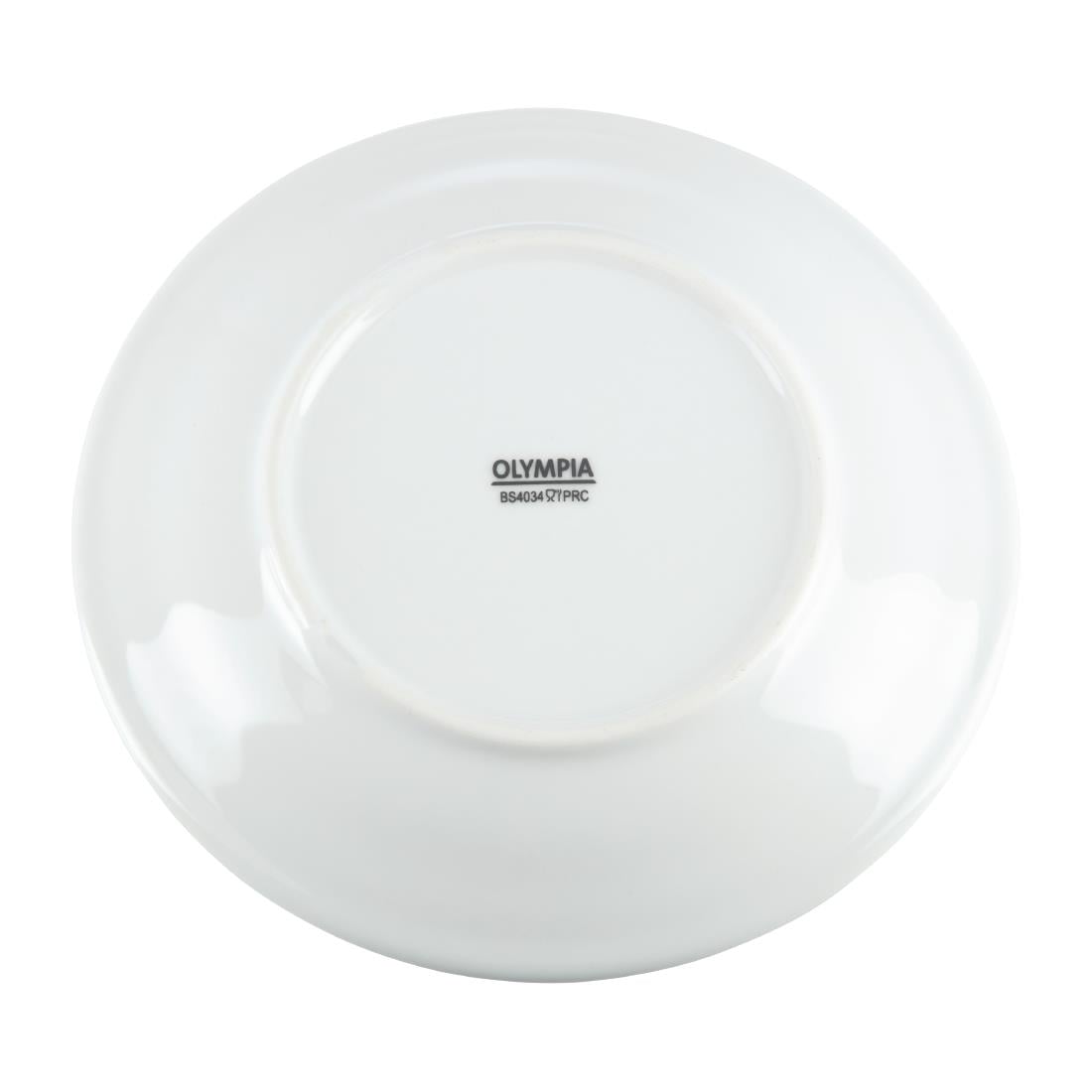 Olympia Whiteware Wide Rimmed Plate - 165mm (12 Pack) (165(Ø)mm | Pack Quantity: 12) • PAS-CB478