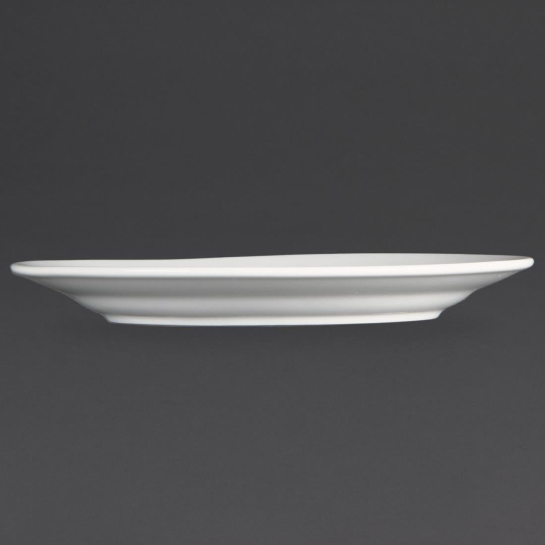 Olympia Whiteware Wide Rimmed Plate - 200mm (12 Pack) (202(Ø)mm | Pack Quantity: 12) • PAS-CB479