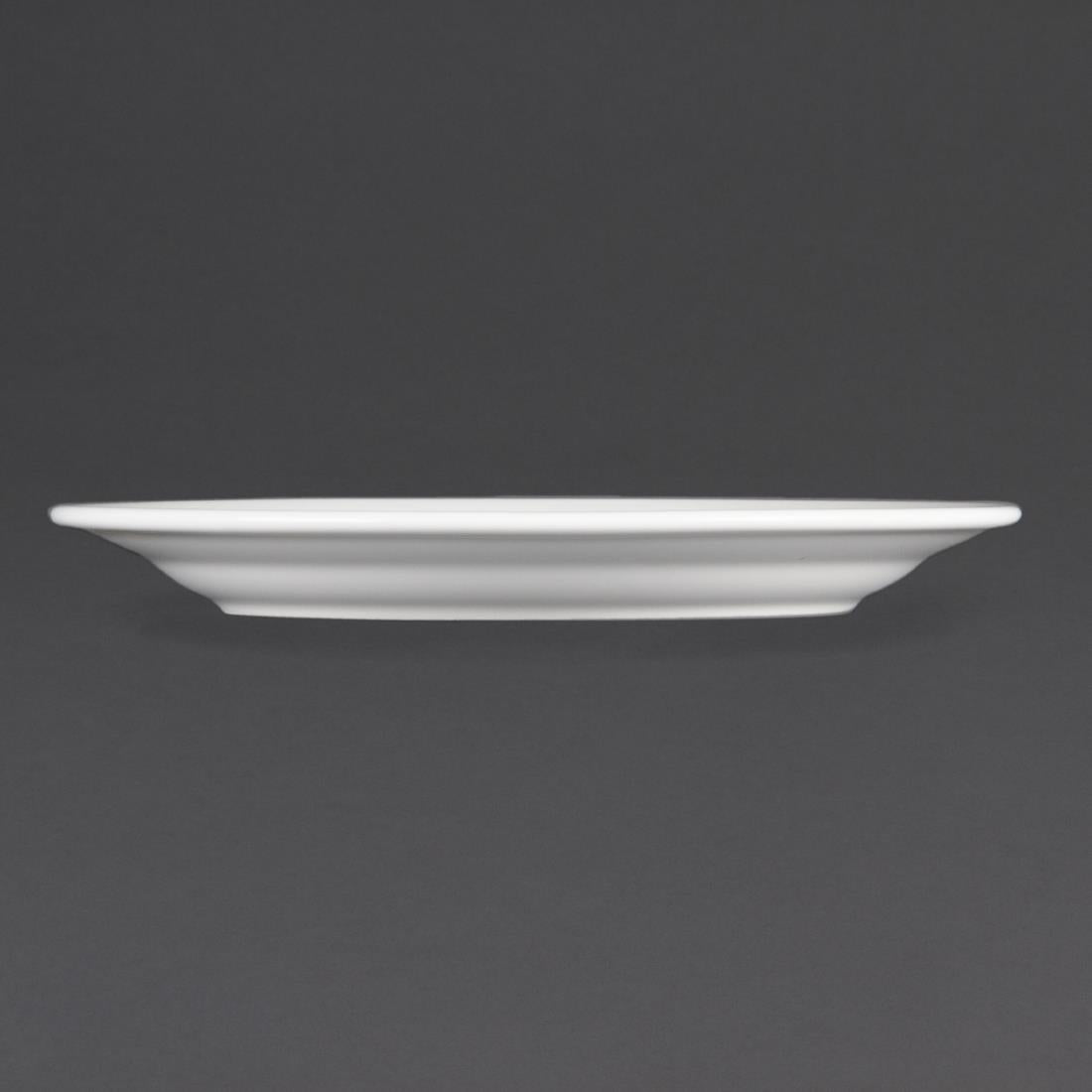 Olympia Whiteware Wide Rimmed Plates 230mm (12 Pack) (Pack of 12) • PAS-CB480