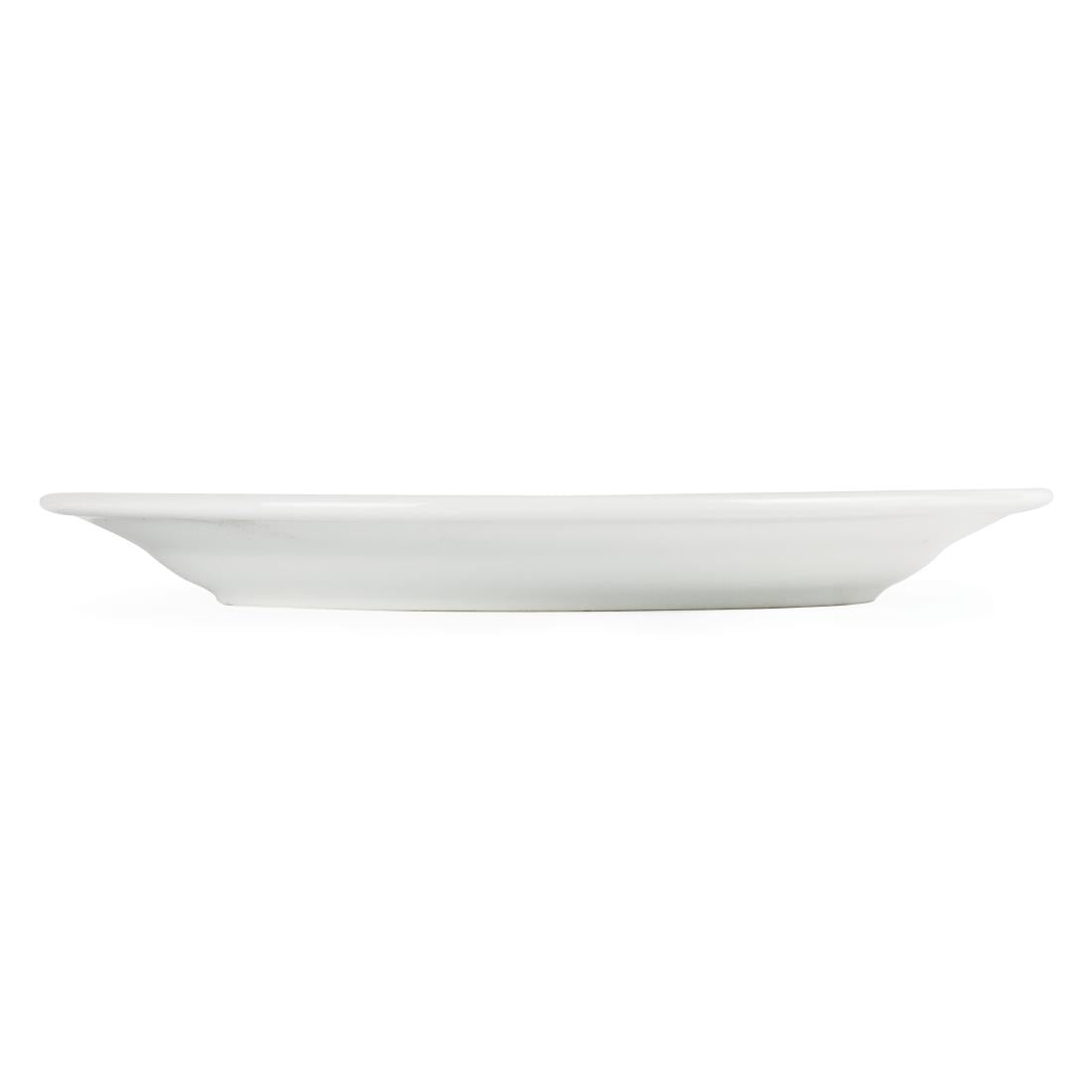 Olympia Whiteware Wide Rimmed Plate - 230mm (12 Pack) (230mm. Pack quantity: 12) • PAS-CB480