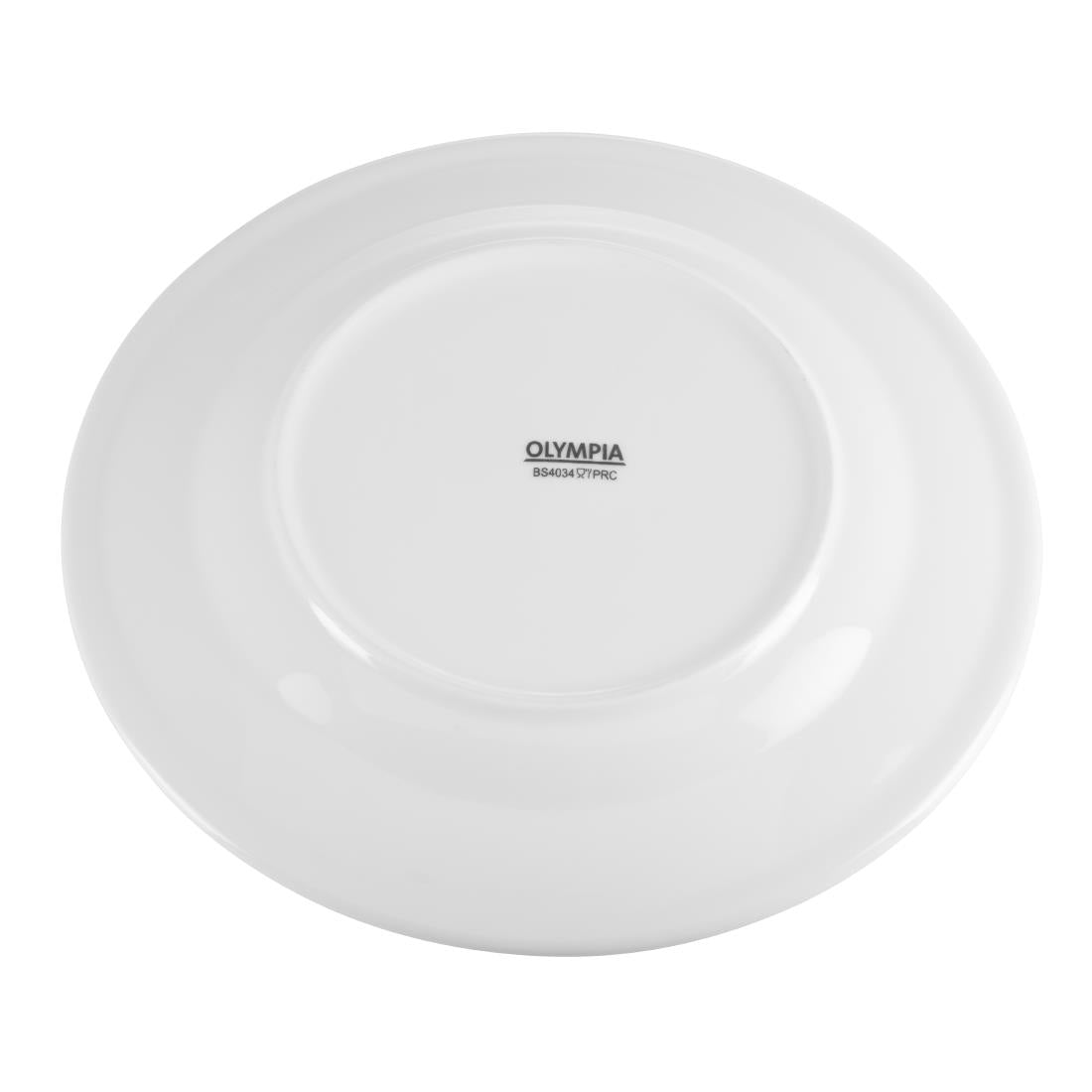 Olympia Whiteware Wide Rimmed Plates 230mm (12 Pack) (Pack of 12) • PAS-CB480