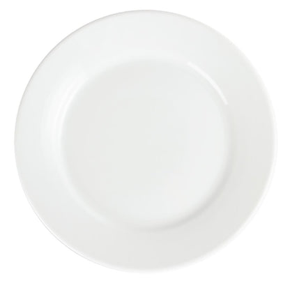 Olympia Whiteware Wide Rimmed Plate - 250m (12 Pack) (250(Ø)mm | Pack Quantity: 12) • PAS-CB481