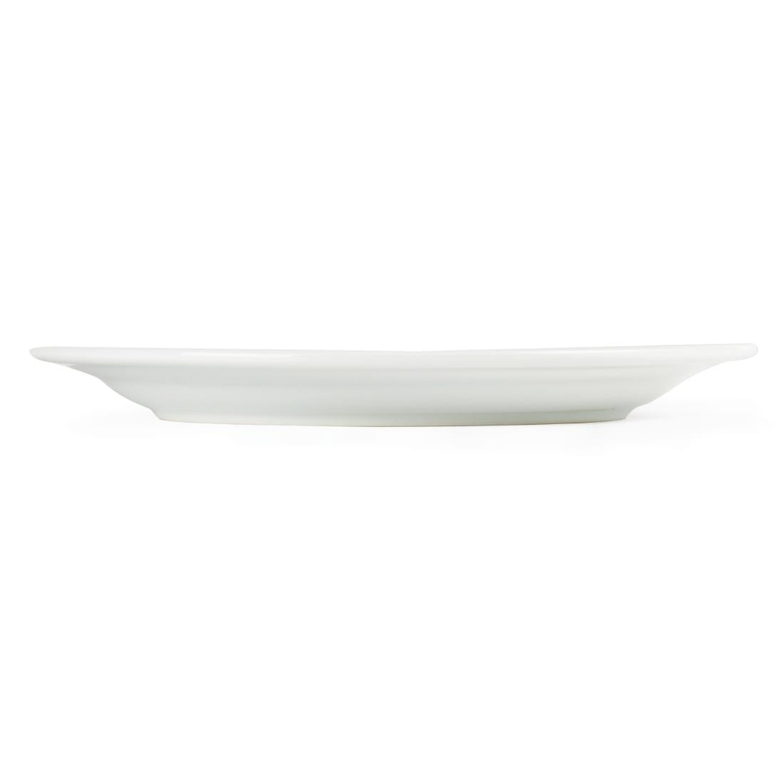 Olympia Whiteware Wide Rimmed Plates 250mm (12 Pack) (Pack of 12) • PAS-CB481