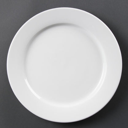 Olympia Whiteware Wide Rimmed Plates 280mm (6 Pack) (Pack of 6) • PAS-CB482