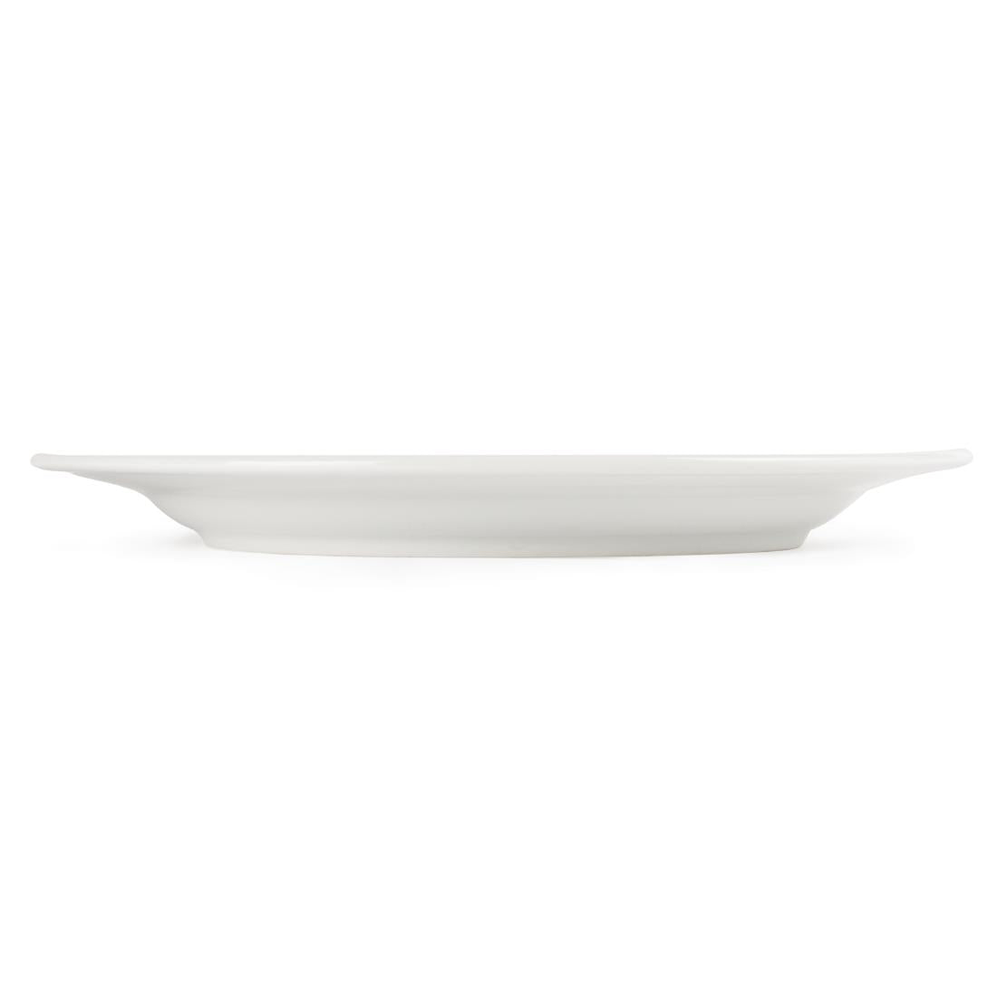 Olympia Whiteware Wide Rimmed Plates 280mm (6 Pack) (Pack of 6) • PAS-CB482