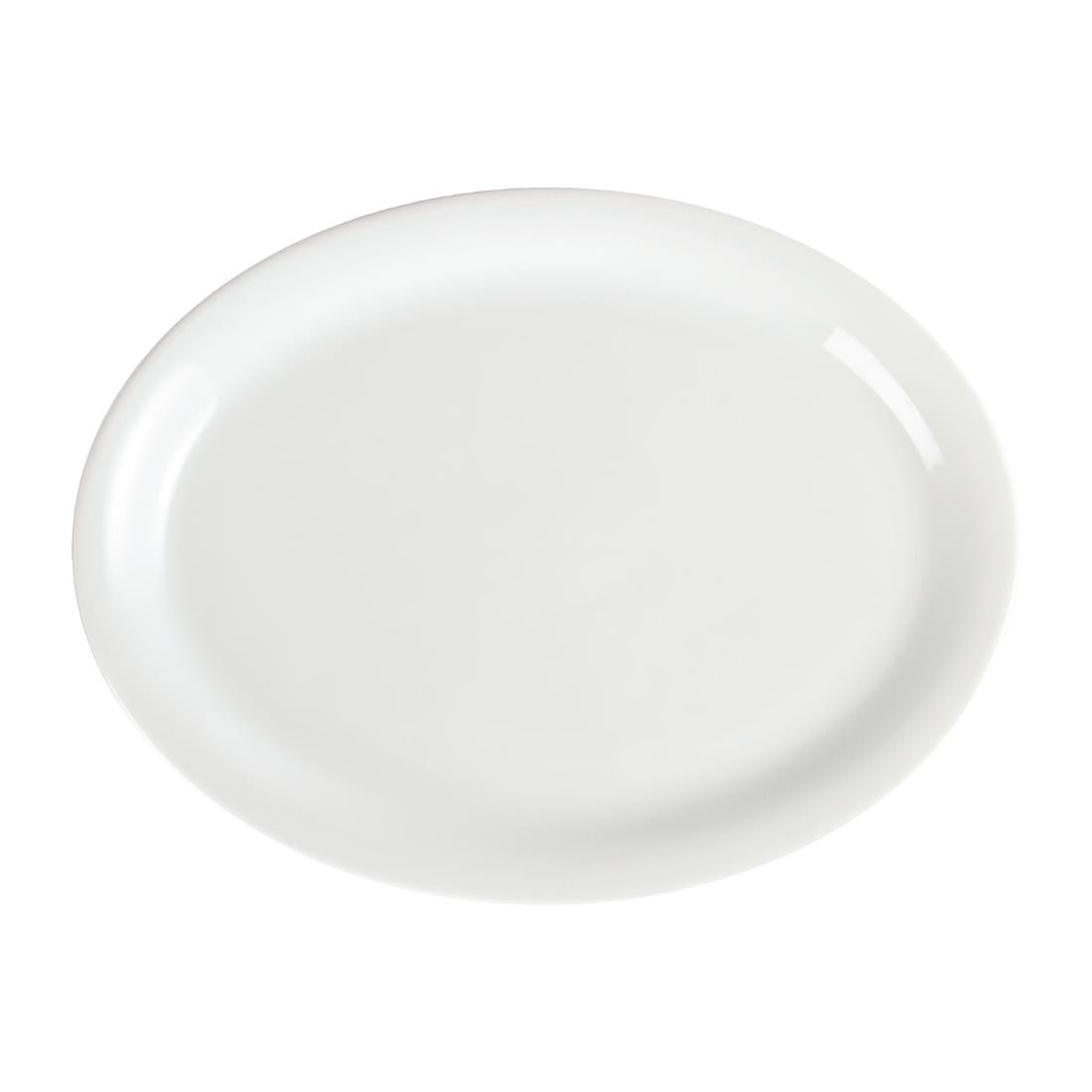 Olympia Whiteware Oval Plate/Platter - 295mm (6 Pack) (295(Ø)mm. Pack quantity: 6) • PAS-CB484