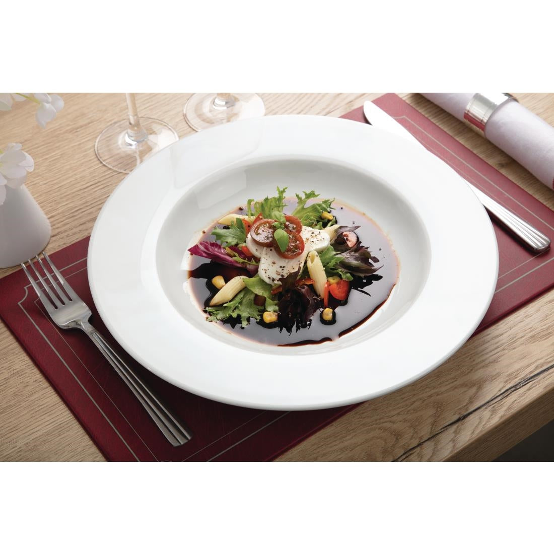Olympia Whiteware Pasta Plates 310mm (4 Pack) (Pack of 4) • PAS-CB485