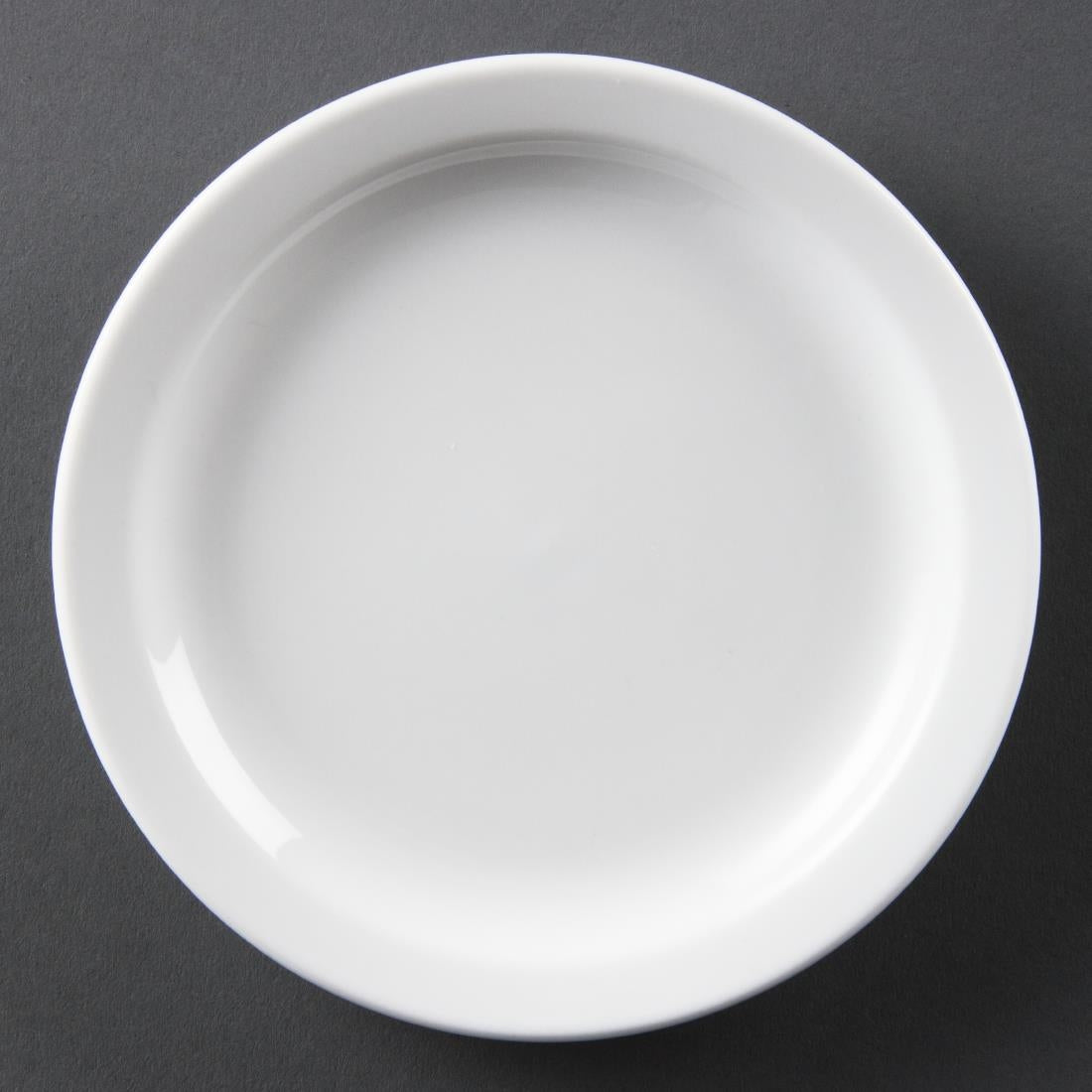 Olympia Whiteware Narrow Rimmed Plates 150mm (12 Pack) (Pack of 12) • PAS-CB486
