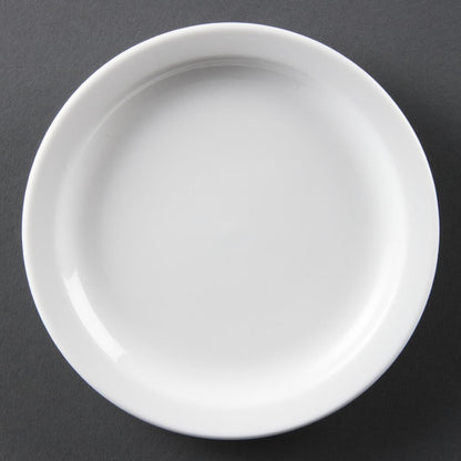 Olympia Whiteware Narrow Rimmed Plates 150mm (12 Pack) (Pack of 12) • PAS-CB486