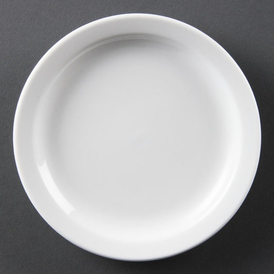 Olympia Whiteware Narrow Rimmed Plates 150mm (12 Pack) (Pack of 12) • PAS-CB486
