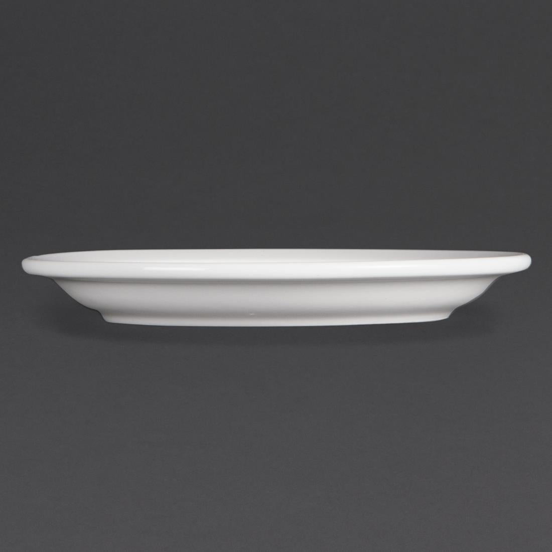 Olympia Whiteware Narrow Rimmed Plates 150mm (12 Pack) (Pack of 12) • PAS-CB486