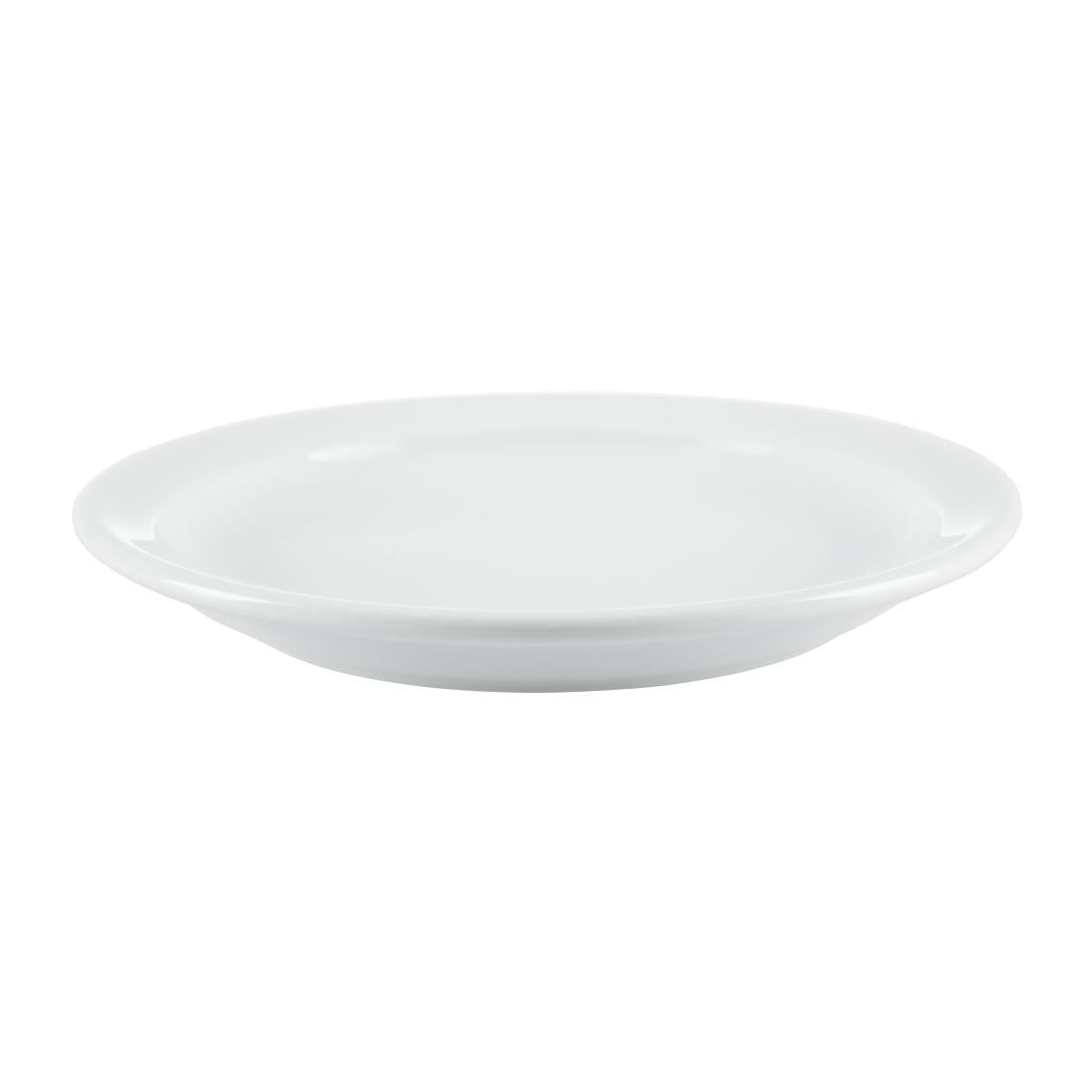 Olympia Whiteware Narrow Rimmed Plates 150mm (12 Pack) (Pack of 12) • PAS-CB486