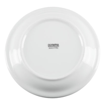 Olympia Whiteware Narrow Rimmed Plates 150mm (12 Pack) (Pack of 12) • PAS-CB486
